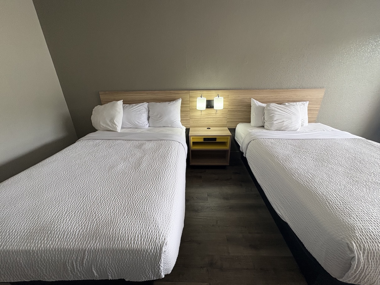 Clean bathroom vanity and sink area